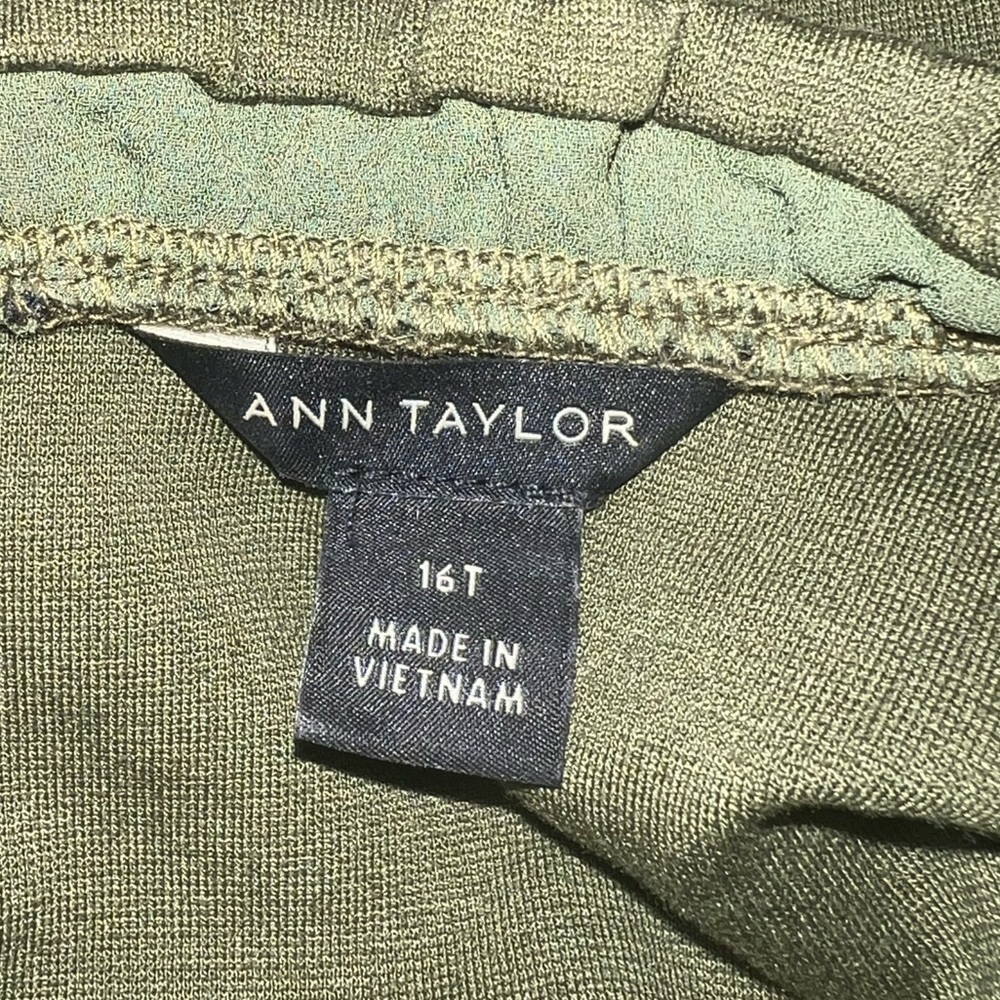 Ann taylor- Olive green dress - Picture 5 of 6